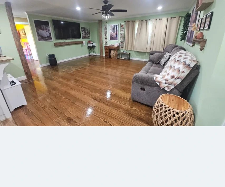 Finished cleaning photo - Renovated Living Room