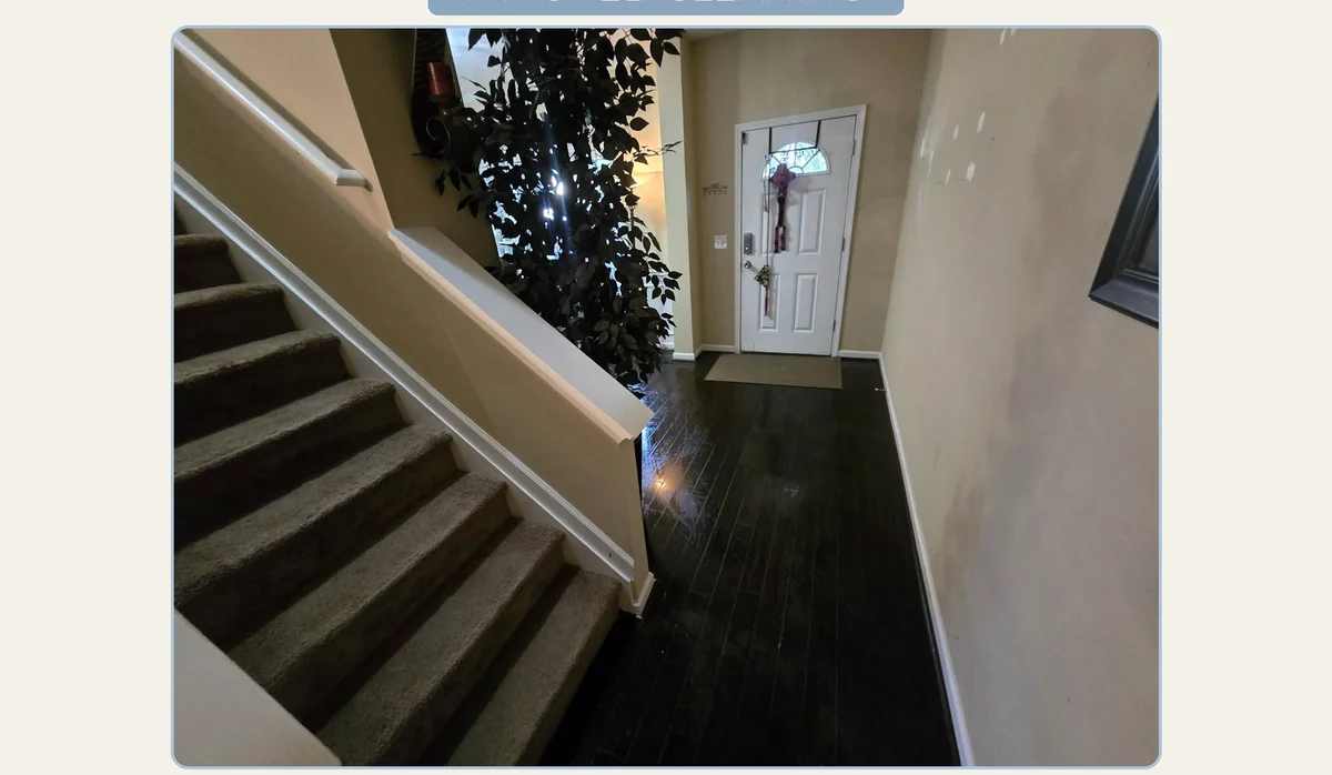 Finished cleaning photo - Entryway